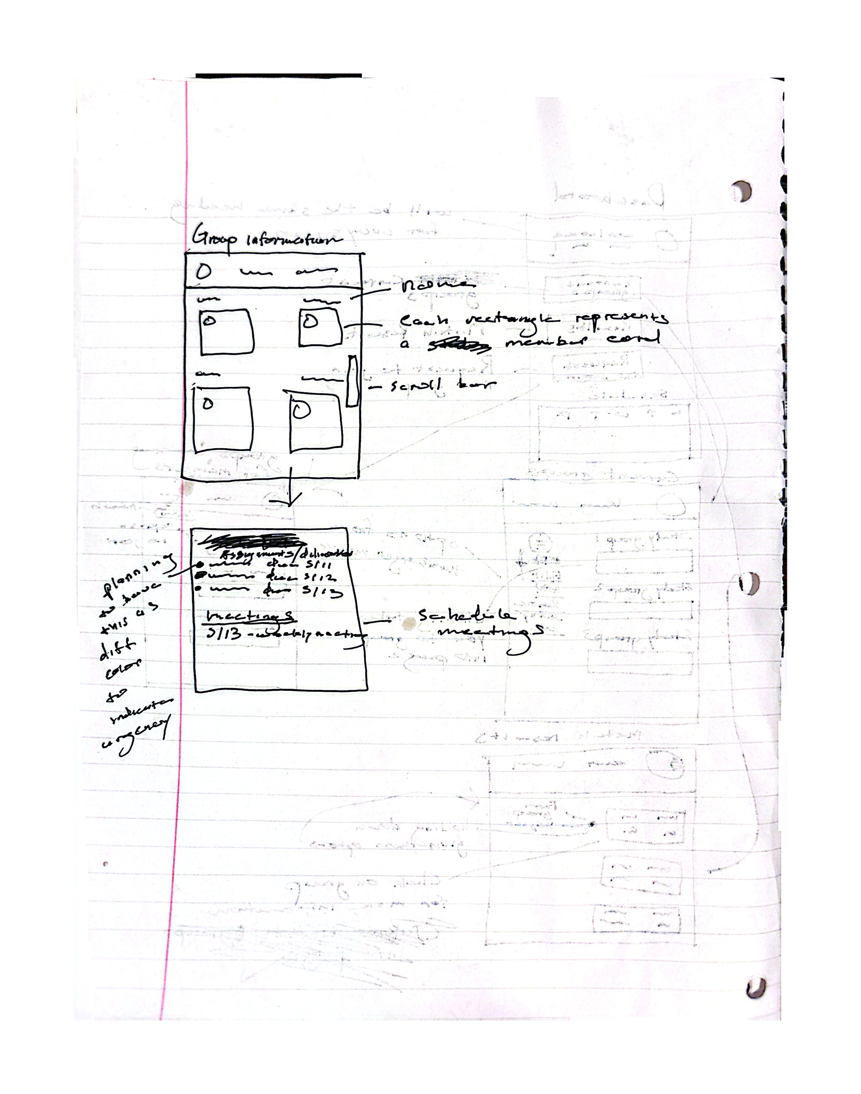 Privacy and settings low-fidelity prototype